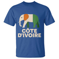 Proud Côte d'Ivoire Elephant Ivory Coast Flag T Shirt Ivorian Pride Retro Souvenir