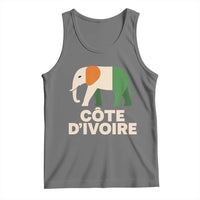 Proud Côte d'Ivoire Elephant Ivory Coast Flag Tank Top Ivorian Pride Retro Souvenir