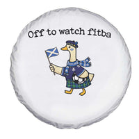 Funny Scottish Goose Scotland Football Spare Tire Cover Off to Watch Fitba Soccer Fans Meme