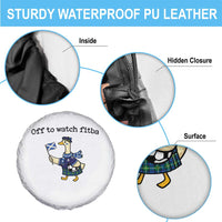 Funny Scottish Goose Scotland Football Spare Tire Cover Off to Watch Fitba Soccer Fans Meme