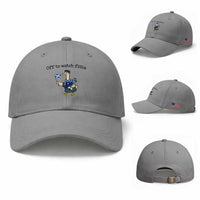Funny Scottish Goose Scotland Football Baseball Cap Off to Watch Fitba Soccer Fans Meme