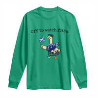 Funny Scottish Goose Scotland Football Long Sleeve Shirt Off to Watch Fitba Soccer Fans Meme