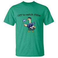Funny Scottish Goose Scotland Football T Shirt Off to Watch Fitba Soccer Fans Meme