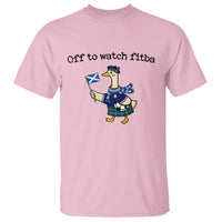 Funny Scottish Goose Scotland Football T Shirt Off to Watch Fitba Soccer Fans Meme