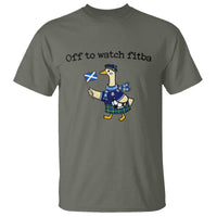 Funny Scottish Goose Scotland Football T Shirt Off to Watch Fitba Soccer Fans Meme