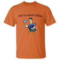 Funny Scottish Goose Scotland Football T Shirt Off to Watch Fitba Soccer Fans Meme
