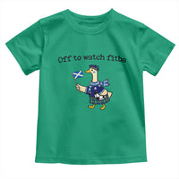 Funny Scottish Goose Scotland Football Toddler T Shirt Off to Watch Fitba Soccer Fans Meme