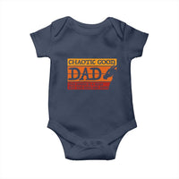Chaotic Good Dad Funny Tabletop Gamer Parenting Baby Onesie Retro Sunset Vintage Fantasy Graphic