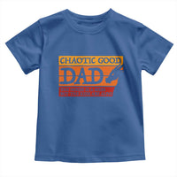 Chaotic Good Dad Funny Tabletop Gamer Parenting Toddler T Shirt Retro Sunset Vintage Fantasy Graphic