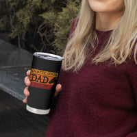 Chaotic Good Dad Funny Tabletop Gamer Parenting Tumbler Cup Retro Sunset Vintage Fantasy Graphic