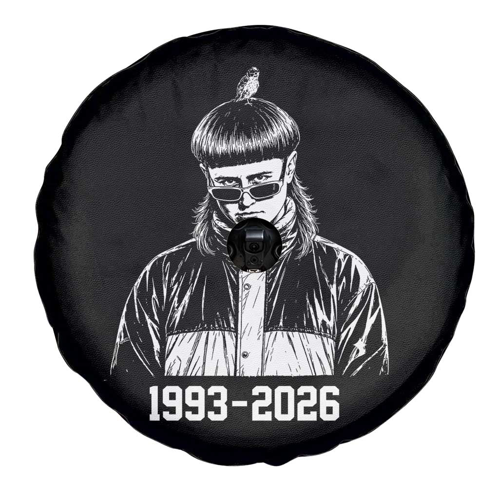 Retro Bowl Cut Music Icon Rip Memorial Spare Tire Cover 1993 2026 Internet Meme Pop Culture Fan