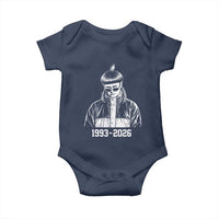 Retro Bowl Cut Music Icon Rip Memorial Baby Onesie 1993 2026 Internet Meme Pop Culture Fan