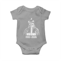 Retro Bowl Cut Music Icon Rip Memorial Baby Onesie 1993 2026 Internet Meme Pop Culture Fan