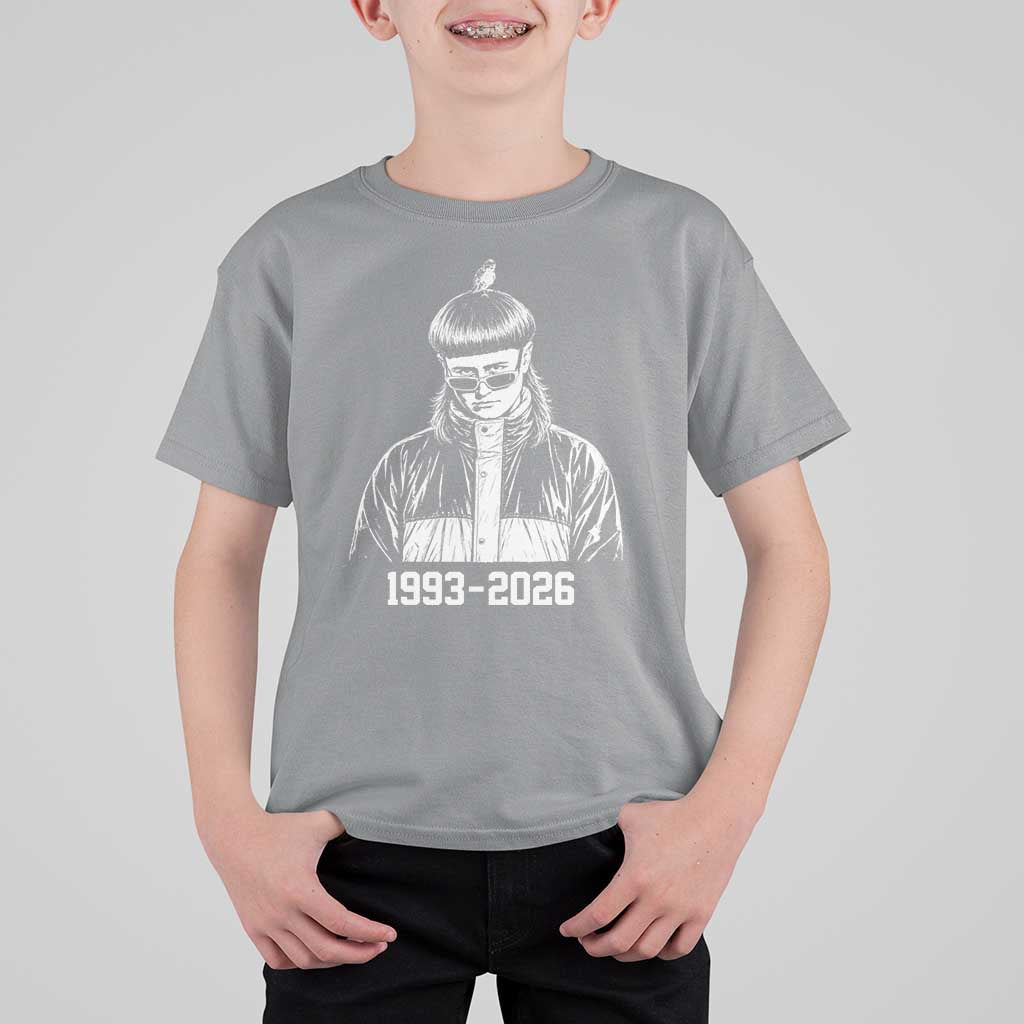 Retro Bowl Cut Music Icon Rip Memorial T Shirt For Kid 1993 2026 Internet Meme Pop Culture Fan
