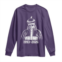 Retro Bowl Cut Music Icon Rip Memorial Long Sleeve Shirt 1993 2026 Internet Meme Pop Culture Fan