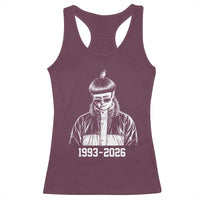 Retro Bowl Cut Music Icon Rip Memorial Racerback Tank Top 1993 2026 Internet Meme Pop Culture Fan