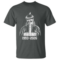 Retro Bowl Cut Music Icon Rip Memorial T Shirt 1993 2026 Internet Meme Pop Culture Fan