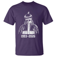 Retro Bowl Cut Music Icon Rip Memorial T Shirt 1993 2026 Internet Meme Pop Culture Fan