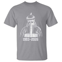 Retro Bowl Cut Music Icon Rip Memorial T Shirt 1993 2026 Internet Meme Pop Culture Fan