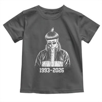 Retro Bowl Cut Music Icon Rip Memorial Toddler T Shirt 1993 2026 Internet Meme Pop Culture Fan