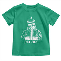 Retro Bowl Cut Music Icon Rip Memorial Toddler T Shirt 1993 2026 Internet Meme Pop Culture Fan