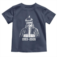 Retro Bowl Cut Music Icon Rip Memorial Toddler T Shirt 1993 2026 Internet Meme Pop Culture Fan