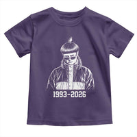 Retro Bowl Cut Music Icon Rip Memorial Toddler T Shirt 1993 2026 Internet Meme Pop Culture Fan