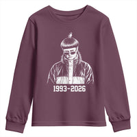 Retro Bowl Cut Music Icon Rip Memorial Youth Sweatshirt 1993 2026 Internet Meme Pop Culture Fan