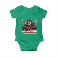 Retro Bowl Cut Music Icon Angel Wings Rest In Peace Baby Onesie American Flag Memorial 1993 2026 Pop Culture Fan