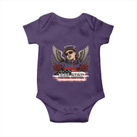 Retro Bowl Cut Music Icon Angel Wings Rest In Peace Baby Onesie American Flag Memorial 1993 2026 Pop Culture Fan