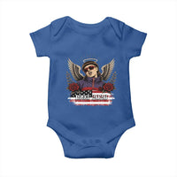 Retro Bowl Cut Music Icon Angel Wings Rest In Peace Baby Onesie American Flag Memorial 1993 2026 Pop Culture Fan
