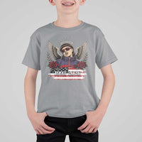 Retro Bowl Cut Music Icon Angel Wings Rest In Peace T Shirt For Kid American Flag Memorial 1993 2026 Pop Culture Fan