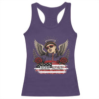 Retro Bowl Cut Music Icon Angel Wings Rest In Peace Racerback Tank Top American Flag Memorial 1993 2026 Pop Culture Fan