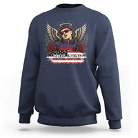 Retro Bowl Cut Music Icon Angel Wings Rest In Peace Sweatshirt American Flag Memorial 1993 2026 Pop Culture Fan