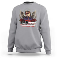 Retro Bowl Cut Music Icon Angel Wings Rest In Peace Sweatshirt American Flag Memorial 1993 2026 Pop Culture Fan