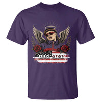 Retro Bowl Cut Music Icon Angel Wings Rest In Peace T Shirt American Flag Memorial 1993 2026 Pop Culture Fan