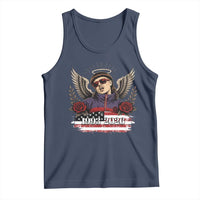 Retro Bowl Cut Music Icon Angel Wings Rest In Peace Tank Top American Flag Memorial 1993 2026 Pop Culture Fan