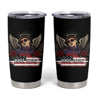 Retro Bowl Cut Music Icon Angel Wings Rest In Peace Tumbler Cup American Flag Memorial 1993 2026 Pop Culture Fan
