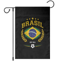 Retro Brasil Soccer Pride Crest Est 1914 Garden Flag Vintage Brazil Flag Futbol Lover Football Fans