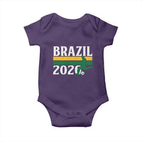 Vintage Brazil 2026 Soccer Player Baby Onesie Retro Brasil Futbol Football Fans Sports Lover