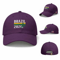 Vintage Brazil 2026 Soccer Player Baseball Cap Retro Brasil Futbol Football Fans Sports Lover