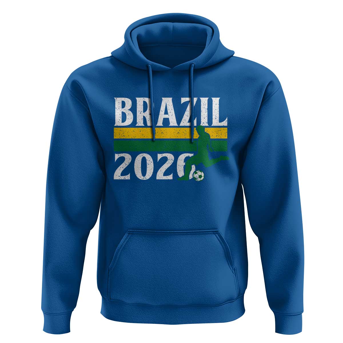 Vintage Brazil 2026 Soccer Player Hoodie Retro Brasil Futbol Football Fans Sports Lover