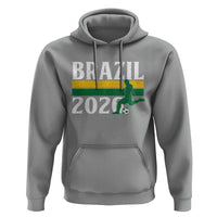 Vintage Brazil 2026 Soccer Player Hoodie Retro Brasil Futbol Football Fans Sports Lover