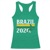 Vintage Brazil 2026 Soccer Player Racerback Tank Top Retro Brasil Futbol Football Fans Sports Lover
