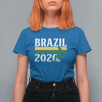 Vintage Brazil 2026 Soccer Player T Shirt For Women Retro Brasil Futbol Football Fans Sports Lover