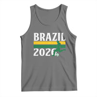 Vintage Brazil 2026 Soccer Player Tank Top Retro Brasil Futbol Football Fans Sports Lover