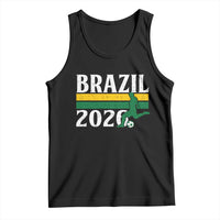 Vintage Brazil 2026 Soccer Player Tank Top Retro Brasil Futbol Football Fans Sports Lover