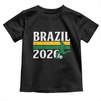 Vintage Brazil 2026 Soccer Player Toddler T Shirt Retro Brasil Futbol Football Fans Sports Lover