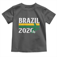 Vintage Brazil 2026 Soccer Player Toddler T Shirt Retro Brasil Futbol Football Fans Sports Lover