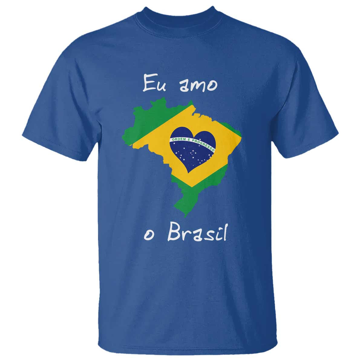Eu Amo O Brasil Flag Map T Shirt I Love Brazil Patriotic Heart Brazilian Pride